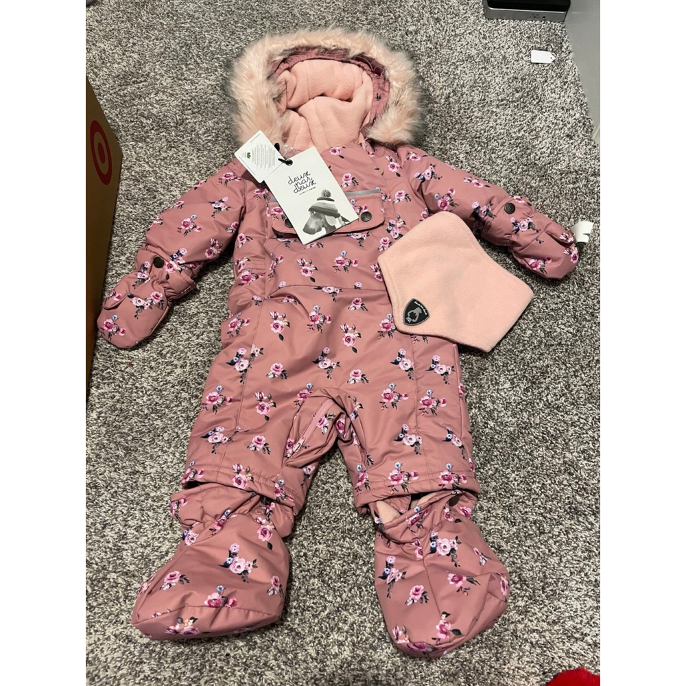 Duex par Duex car seat friendly baby Snow suit